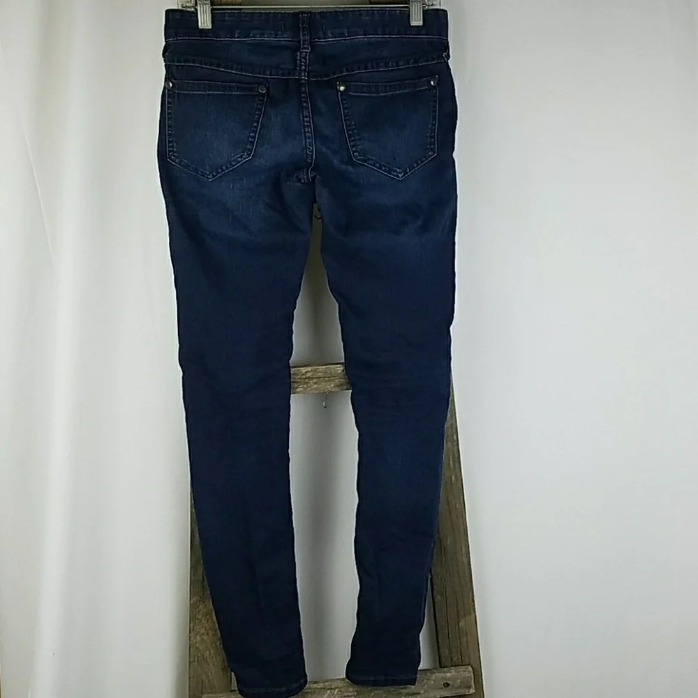 Free People women 26 skinny jeans‎ denim blue grunge gorpcore rugged